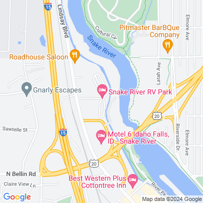 Map for Snake River RV Park and Campground