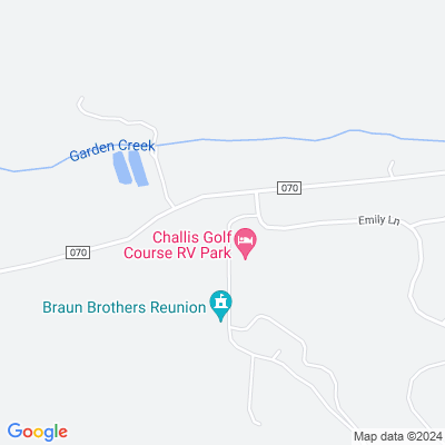 Map for Challis Golf Course RV Park