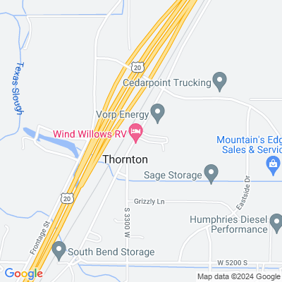 Map for Wind Willows RV Park