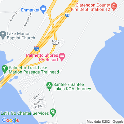 Map for Palmetto Shores RV Resort